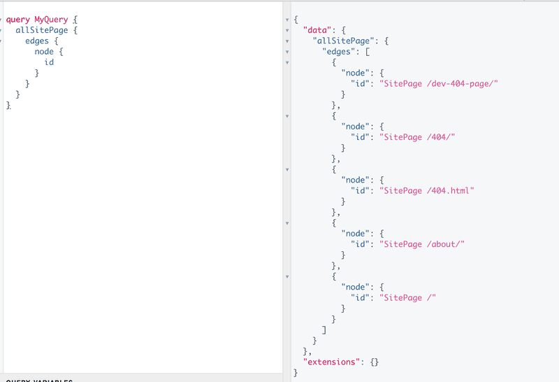 GraphQL query